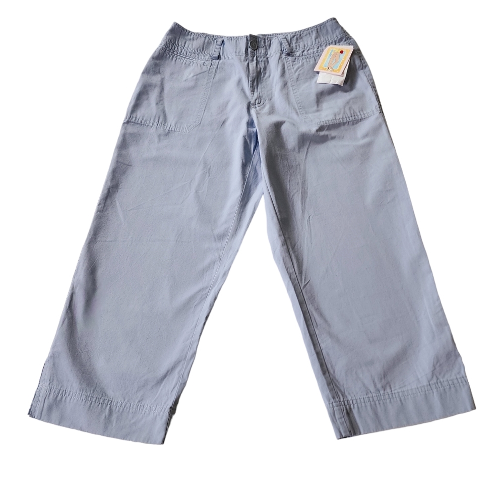 Liz Claiborne Michaela Cropped Pants Sz 10 NWT - Picture 1 of 6
